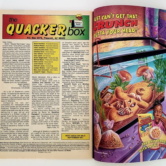 VTG Walt Disneys Donald Duck Happy Birthday Donald #286 Sep 1994 Comic Book. - Picture 3 of 4